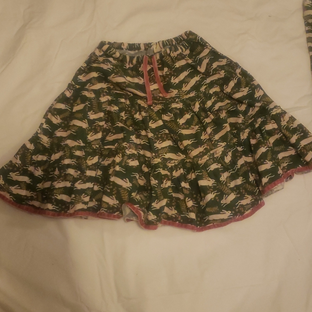 Mini Boden Corduroy bunny skirt + leggings